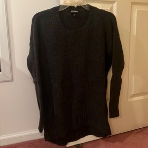 Express- Charcoal grey long sleeve sweater, size small